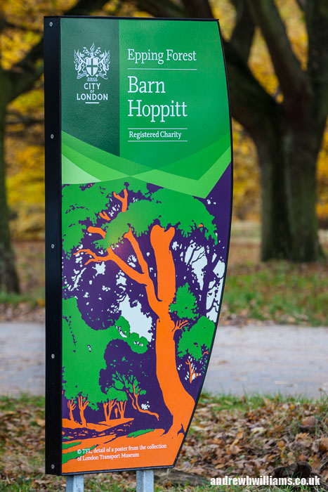 Epping Forest Gateway Signage panel on enamel