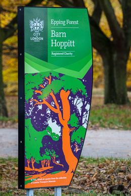 Epping Forest Gateway Signage panel on enamel